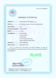 Rohs Certificate