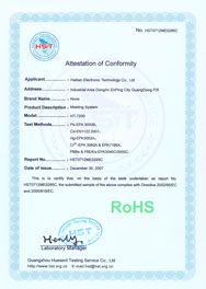 Rohs Certificate