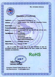 Rohs Certificate